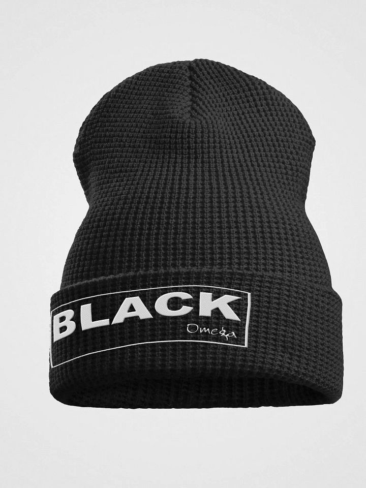 Black By Omega -White | Waffle Beanie product image (1)