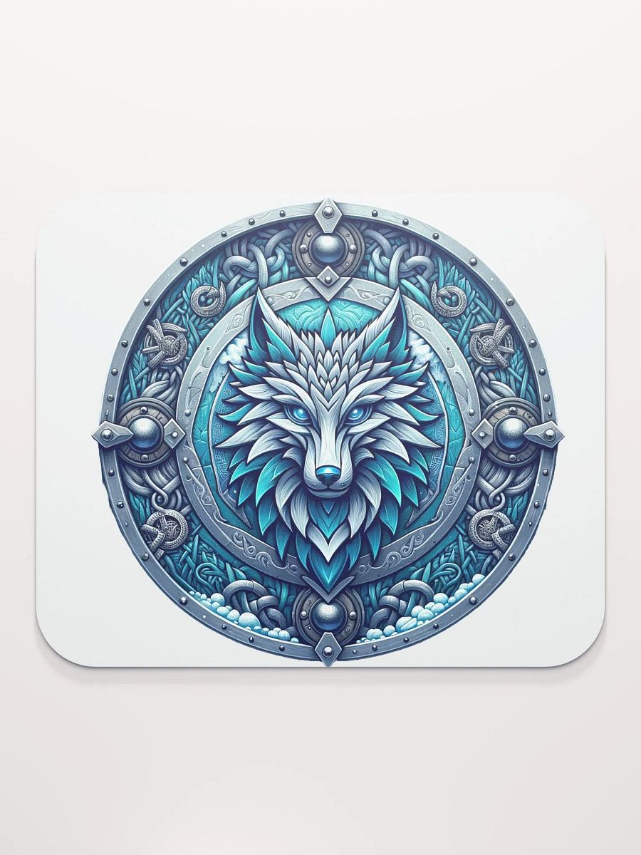 Mystic Wolf Shield Mouse Pad product image (2)