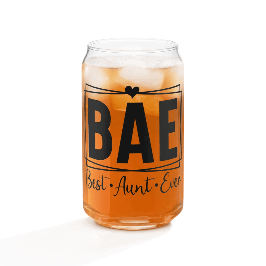 'BAE: Best-Aunt-Ever' Glass product image (9)