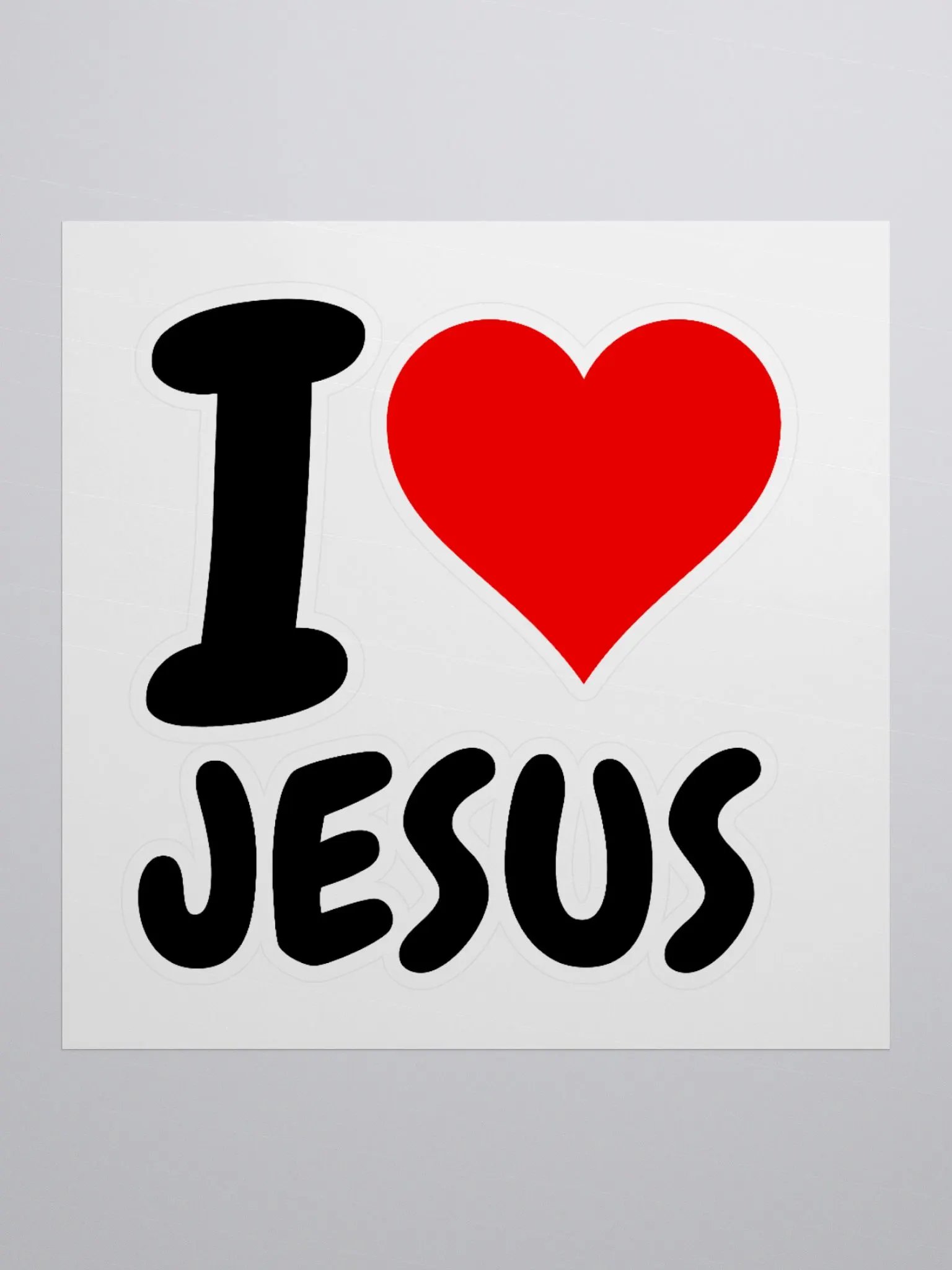 I Love You Jesus Sticker product image (1)