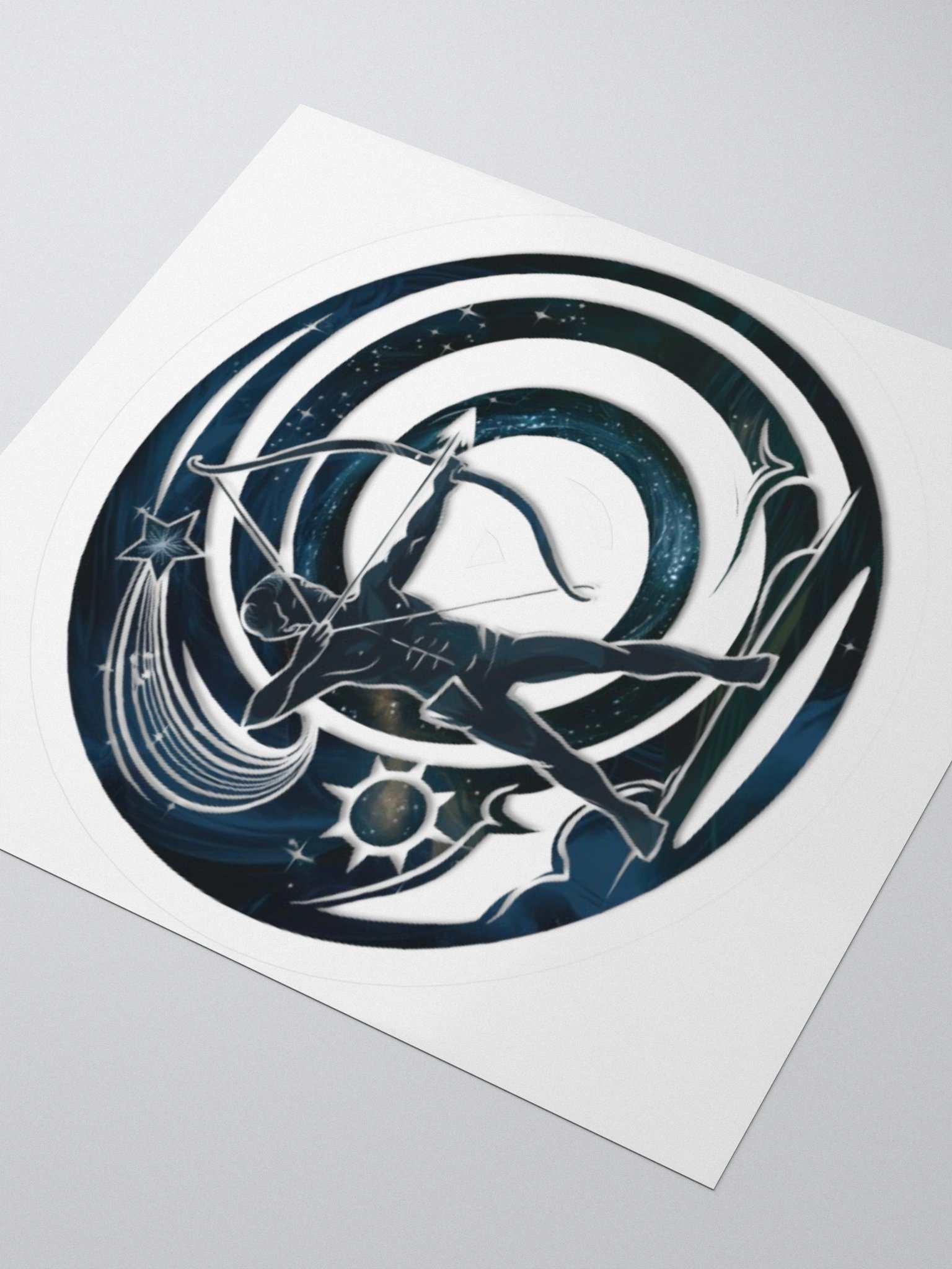 Exclusive Sagittarius Zodiac Sticker: Centaur Archer in Cosmic Twilight - Perfect for Astrology Fans and Unique Gifts! product image (9)
