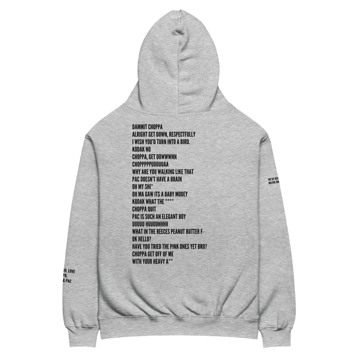 Oversized Hoodie ft. quotes by Lex product image (1)