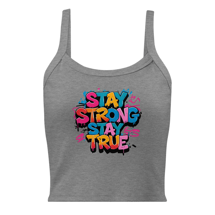 Stay Strong Stay True Women’s Tank Top – Bella + Canvas Micro-Rib Fit product image (3)