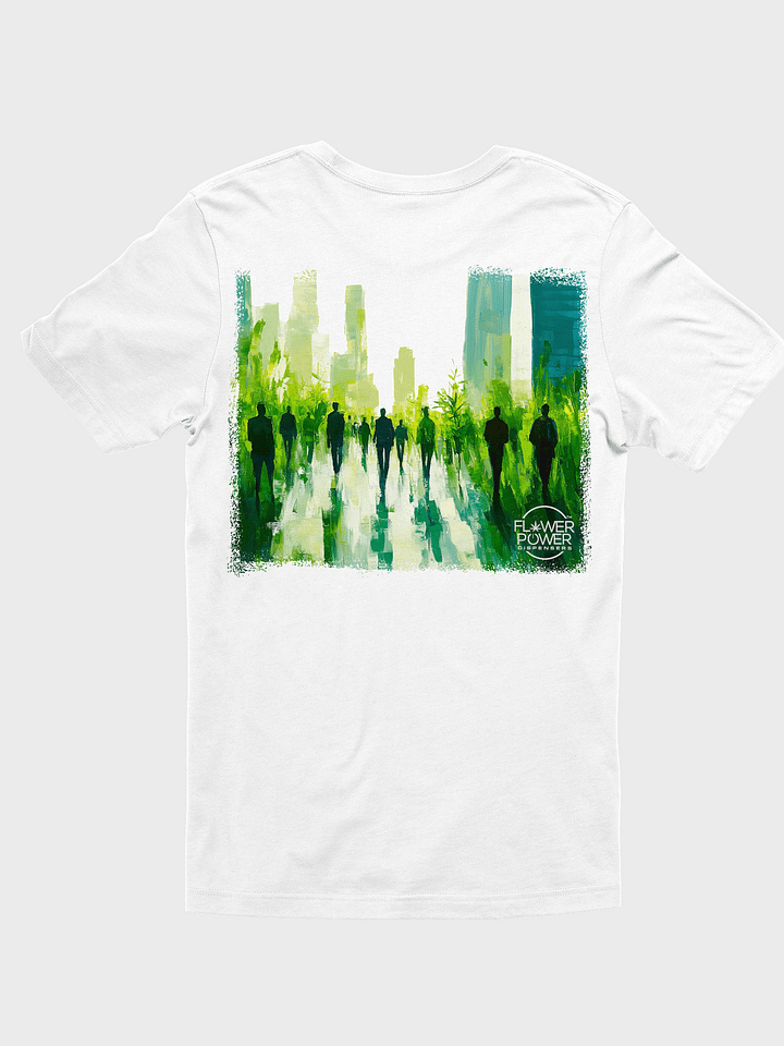 Flower Power Logo Tee (With Back Print) (White) product image (2)