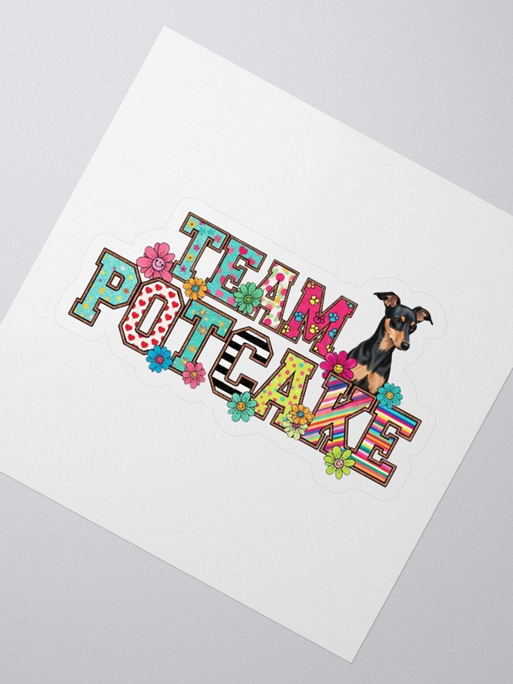 TEAM POTCAKE Floral & Patterned Dog Lover Sticker product image (2)