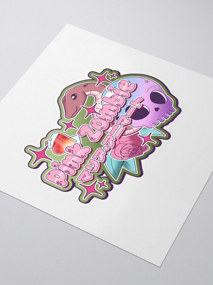 Kiss Cut Stickers - Pink Zombie Aesthetic product image (3)