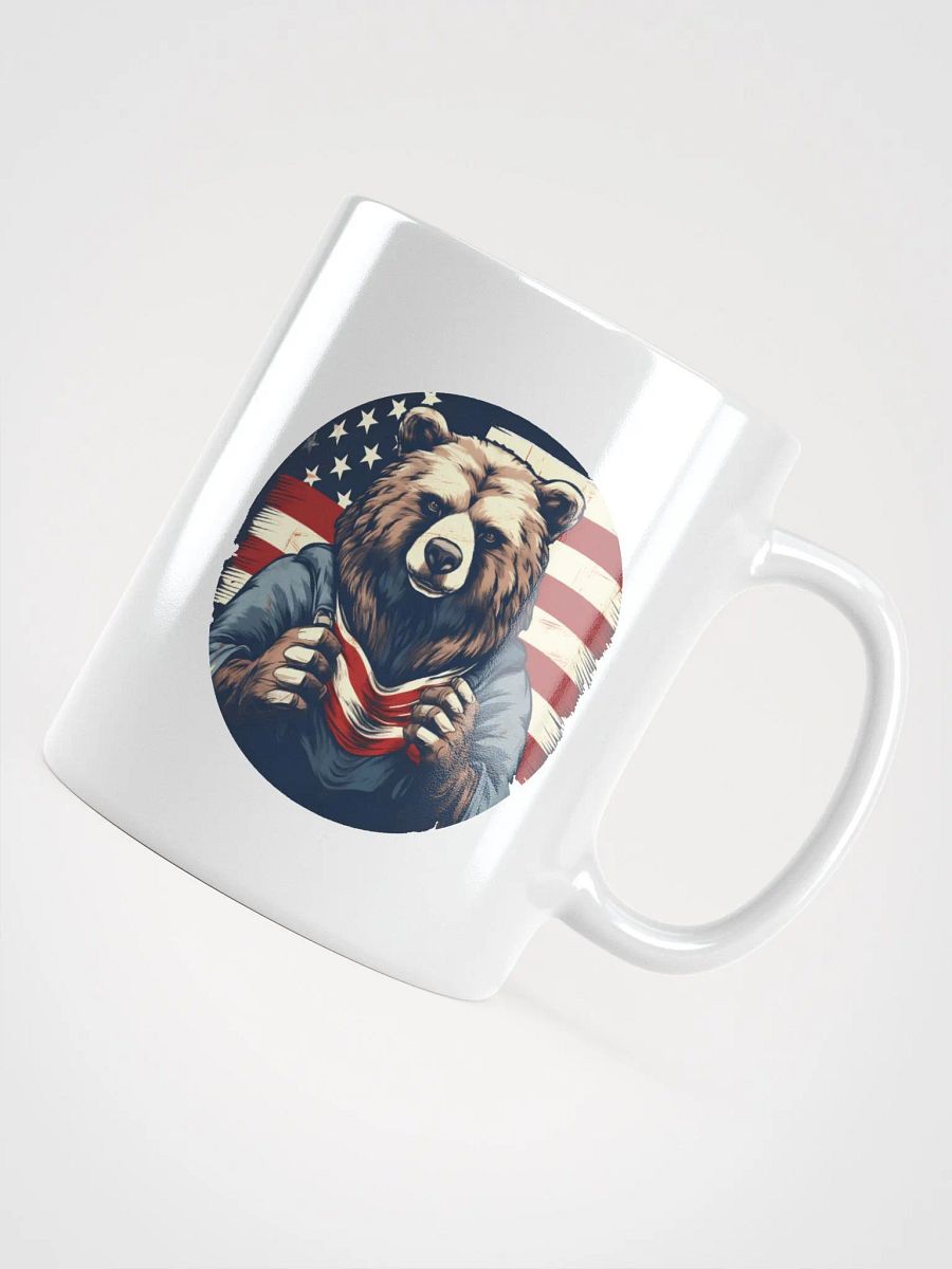 Kodiak Bear with American Flag in the background product image (4)