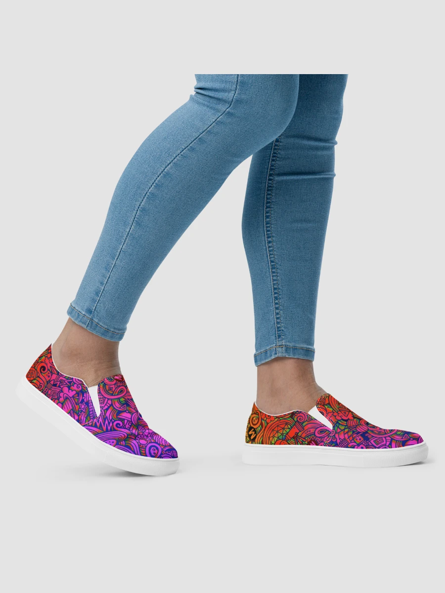 Rainbow Space Scribble - Women’s Slip-ons | #MadeByMELO product image (12)
