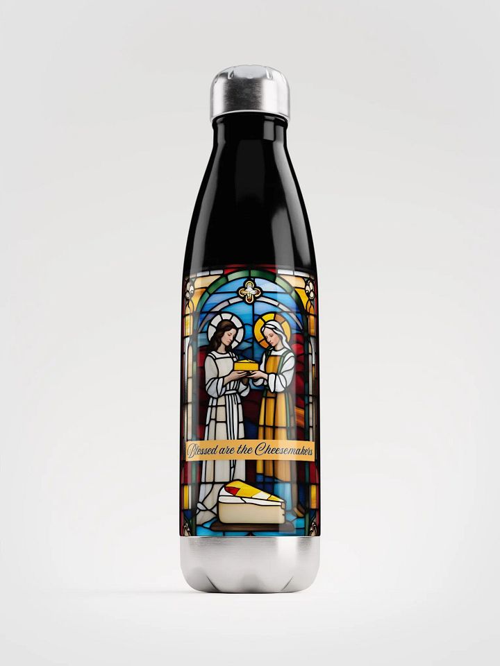 Blessed are the Cheesemakers 17oz Stainless Steel Water Bottle #01 product image (2)