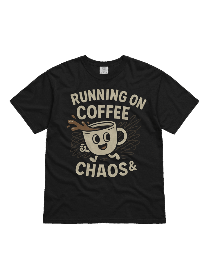Running on Coffee & Chaos Tee product image (1)