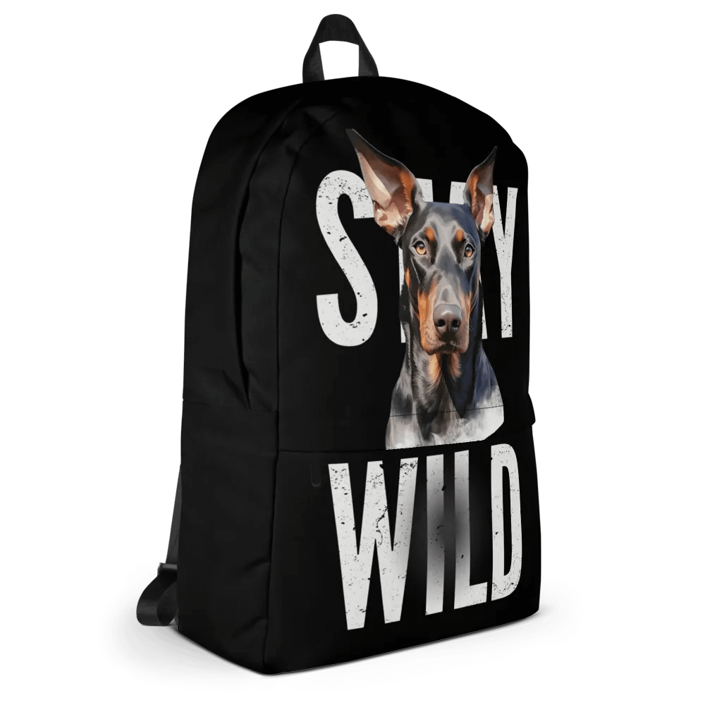 Stay Wild Doberman All-Over Print Backpack product image (5)