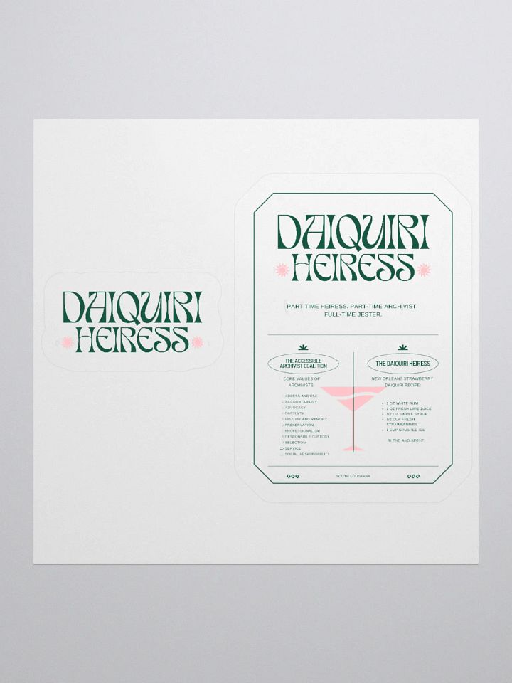 HEIRESS/ARCHIVIST STICKER product image (1)