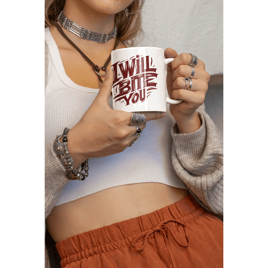I Will Bite You- White Mug product image (7)