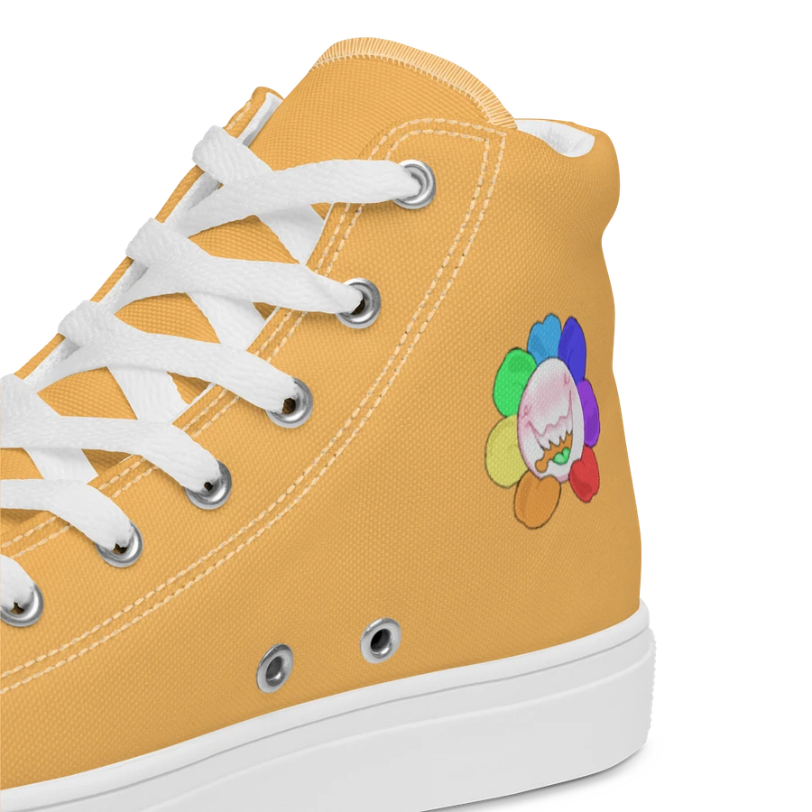 Pastel Orange and White Flower Sneakers product image (35)