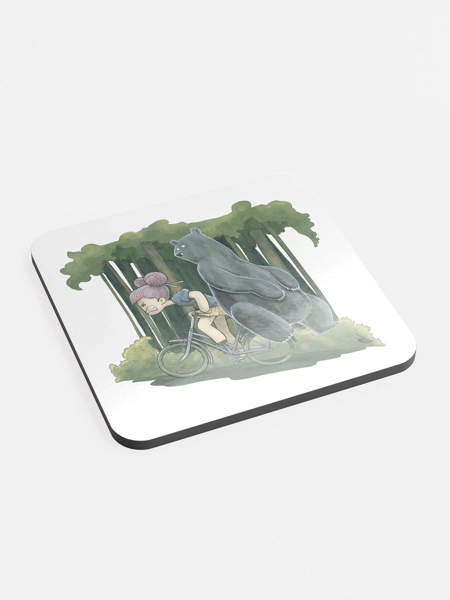 Why My Bike Heavy | Glossed Cork Coaster product image (2)