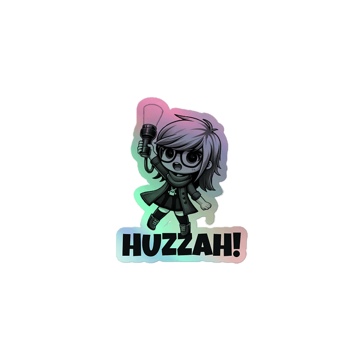 huzzah v1 sticker product image (1)