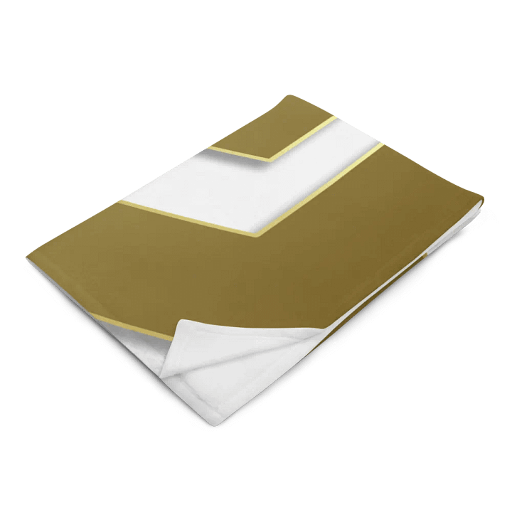 Golden Geometric Illusion Throw Blanket product image (14)