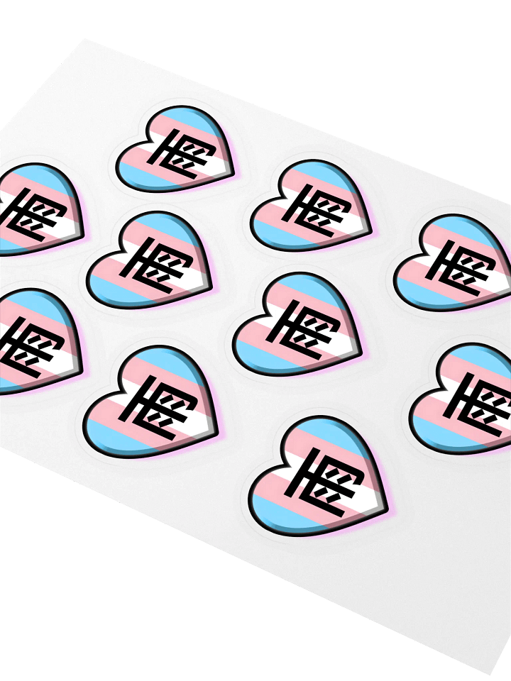 Rain Kanji Heart Sticker Sheet product image (2)