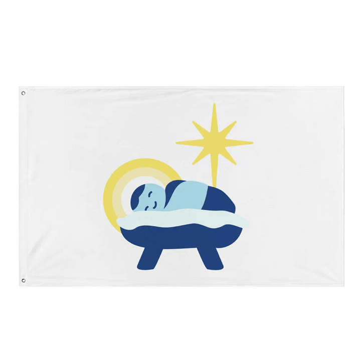 Starry Manger All-Over Flag product image (1)