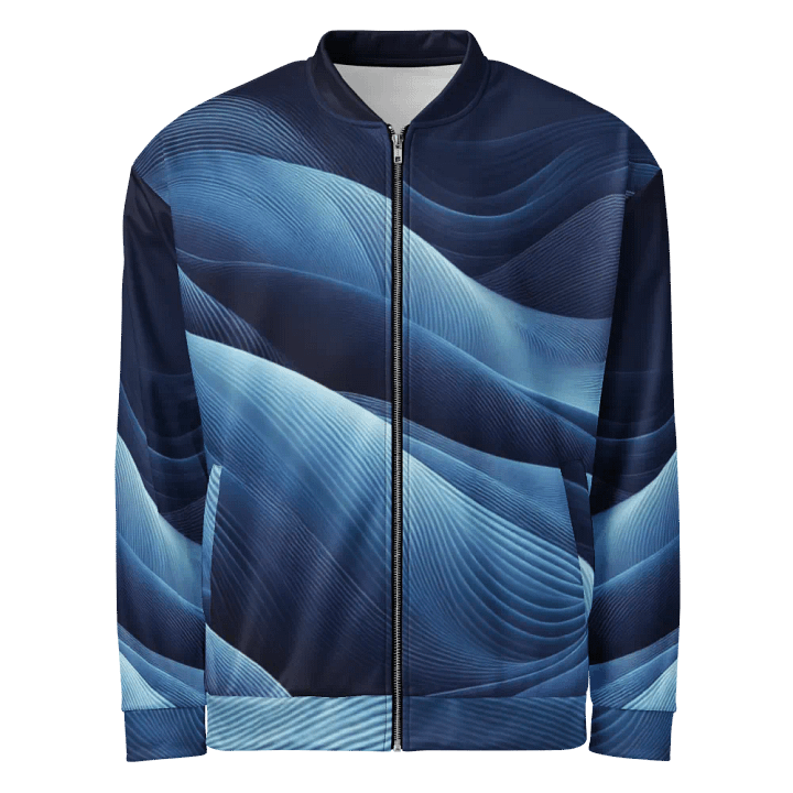 Women's Azure Wave-Print-2 Jacket product image (1)