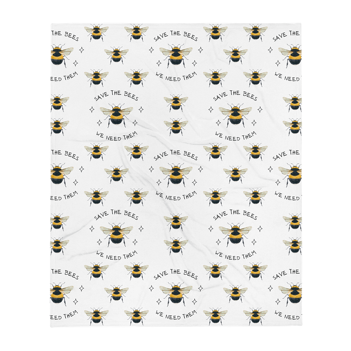 Save The Bees We Need Them Blanket product image (1)