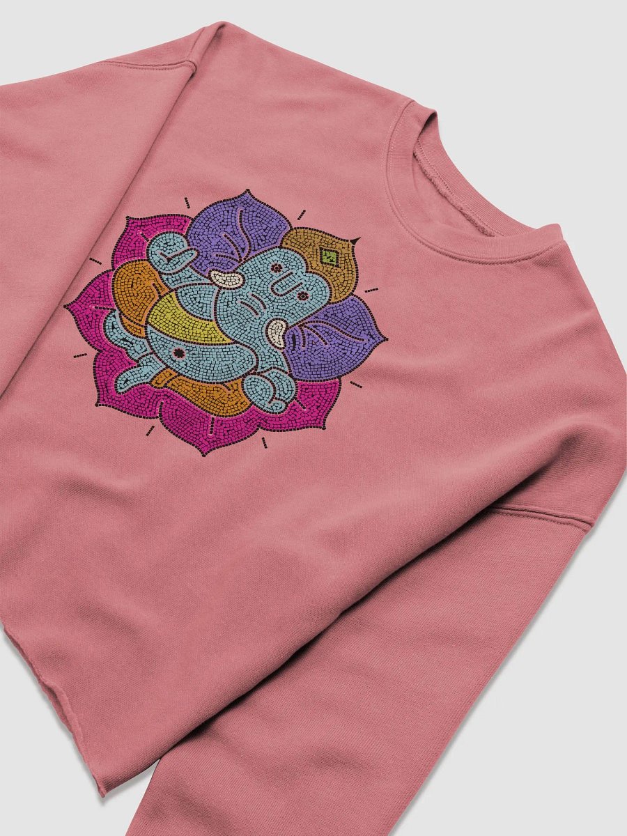 Ganesha Mosaic Spirit Crop Sweatshirt product image (15)