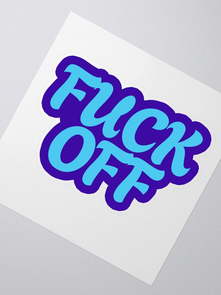 Bold 'FUCK OFF' Kiss Cut Stickers product image (4)
