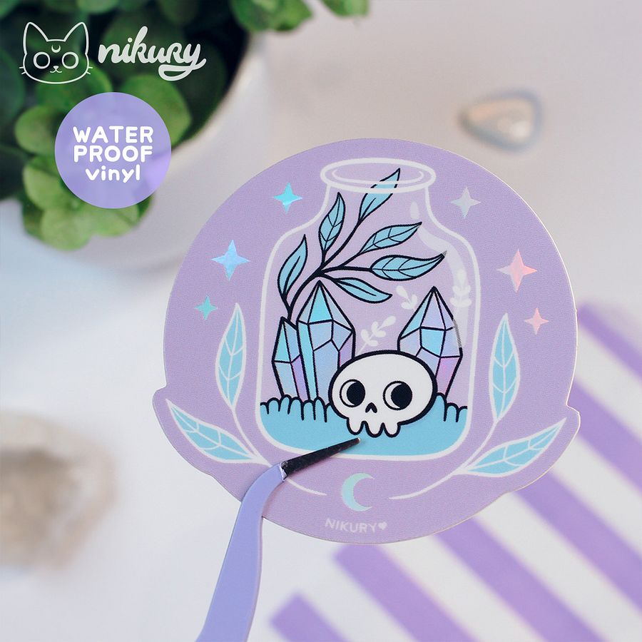 Holographic Pastel Terrarium Sticker product image (3)