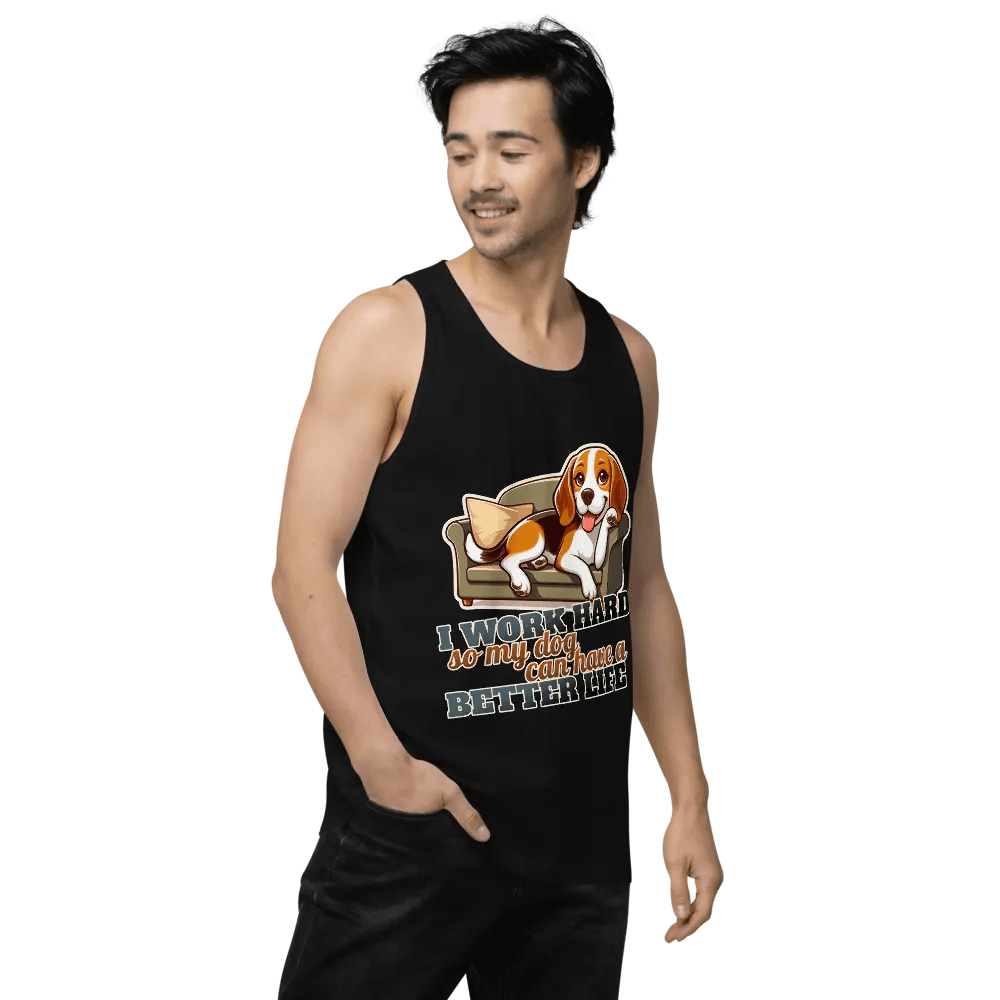 Work Hard - Beagle sofa - Tank top product image (10)