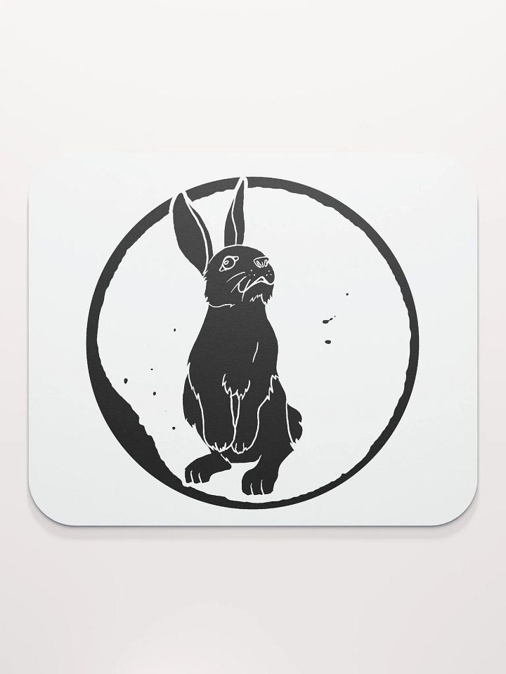 Classic Mouse Pad - HARE 0001 - BLACK product image (2)