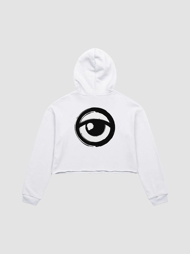 Cartoon Advisory Logo Crop Top Hoodie (W) product image (2)