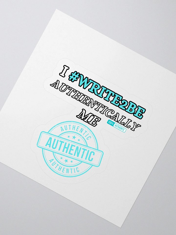 #Write2Be Authentically Me Sticker product image (2)