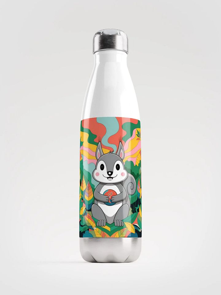 Cheerful Acorn Adventure Stainless Steel Water Bottle product image (1)