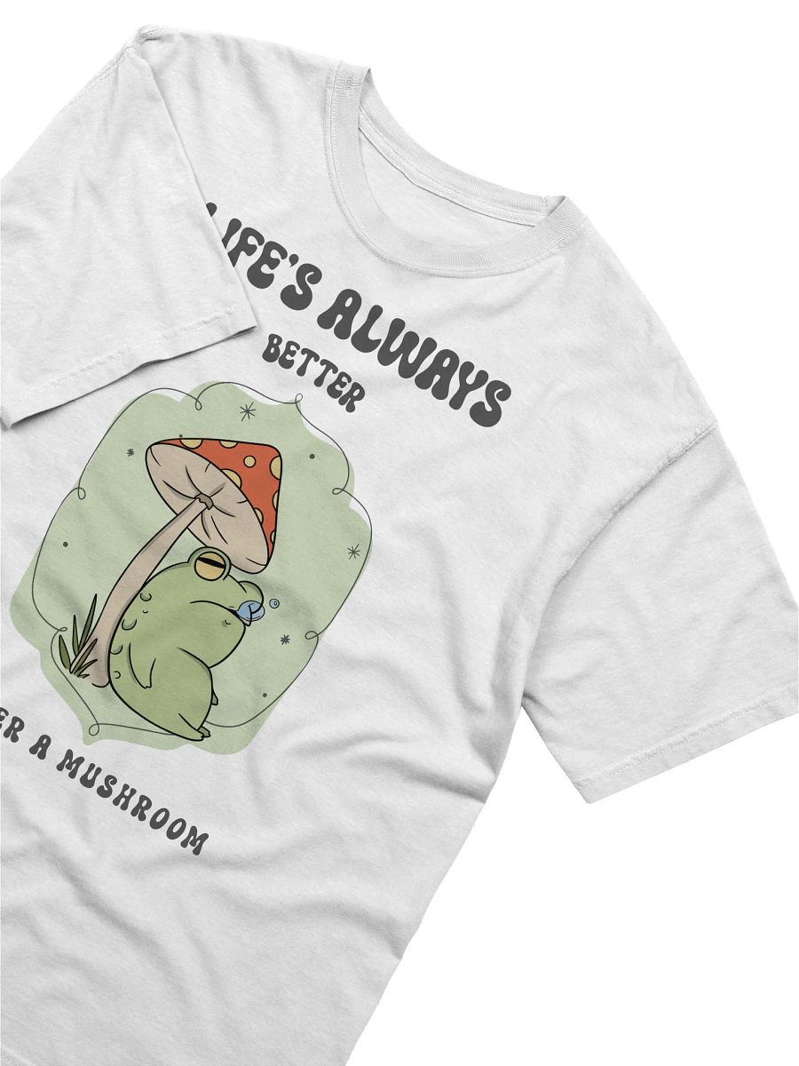 Funny Frog Mushroom T-Shirt – Life’s Better Under a Mushroom | Comfort Colors 1717 product image (3)