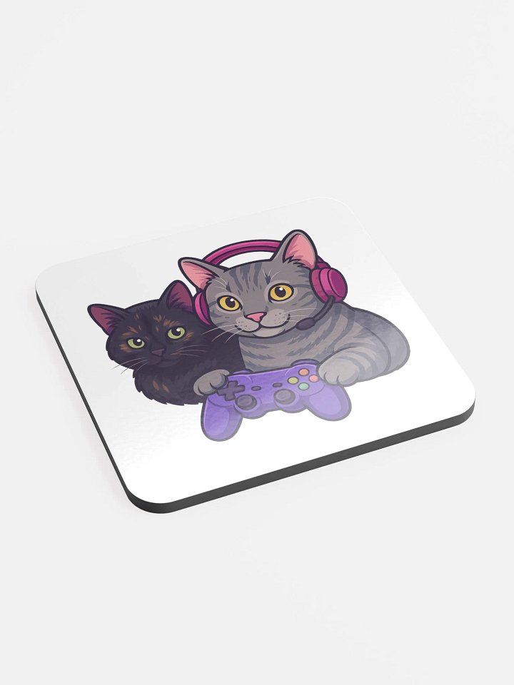 MISS_ROFL Gamer Cats Coaster product image (2)