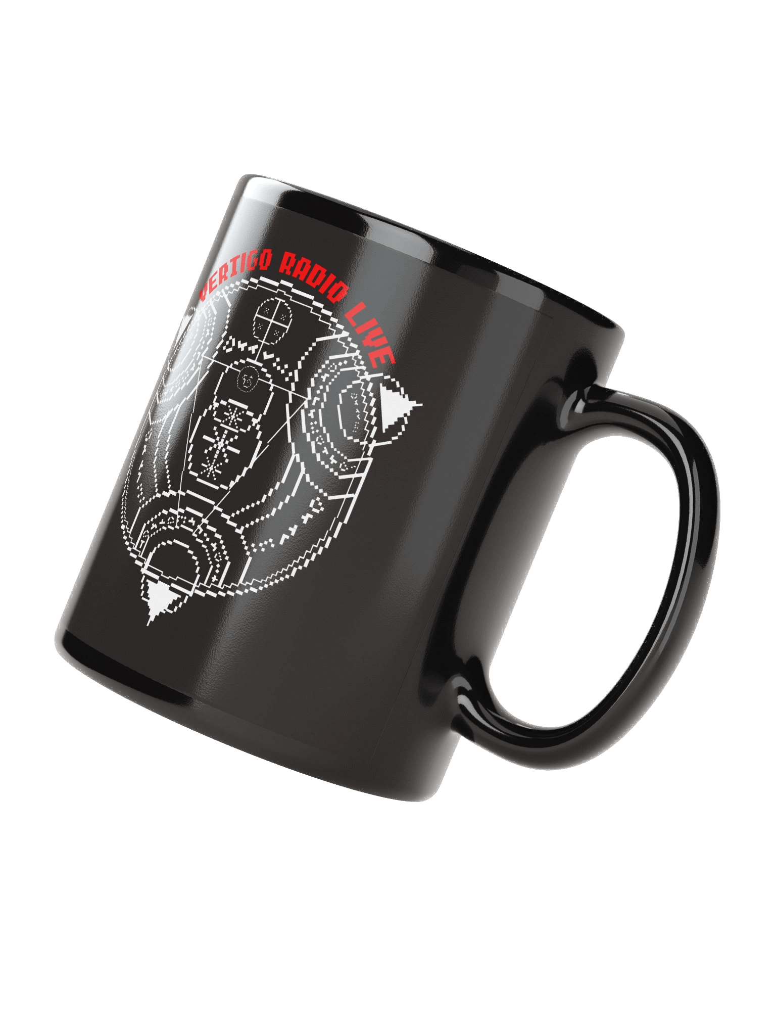 Vertigo Radio Live Mug: Pixel Red product image (3)