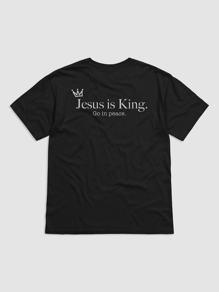 Jesus is King & Logo T-Shirt (White Text) product image (12)