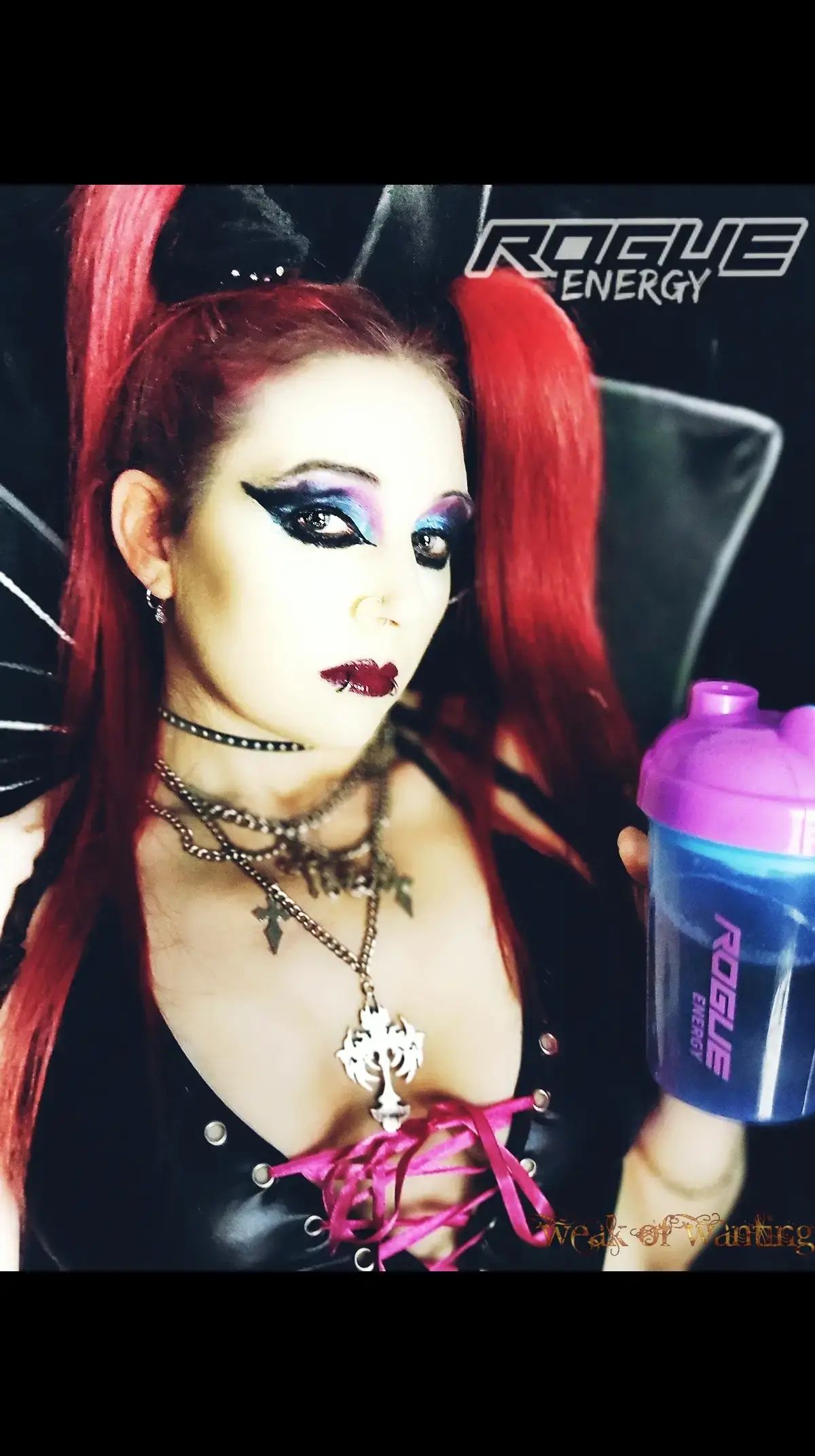 💜🩵🧡❤️🩷💙💚 Why @RogueEnergy.com? Read on: 20% OFF CODE: 𝗪𝗲𝗮𝗸𝗼𝗳𝗪𝗮𝗻𝘁𝗶𝗻𝗴 https://rogueenergy.com/discount/WeakofWanting?ref=mbephfxe  (Insta: Link in Bio) or use code at Rogue energy's website 💜No crash or Jitters 💚0 Sugar 💙0-5 Calories 🩷Keto friendly (1g carbs) 🧡Paleo Friendly 🩵100% Vegan 🧡175g Caffeine ❤️Soy Free 💛Gluten Free 💚Vitamin C, B3, B6 & B12 #weakofwanting #fyp #foryoupage #foryourpage #rogueenergy  #energydrink  #sponsored #alternative  #alternativemodel #gothic  #aesthetic #discount #rockband #musician #twitch #streamer #miltonkeynes #bletchley #uk #rogue #partner #grunge #rock #heavy #metal #music