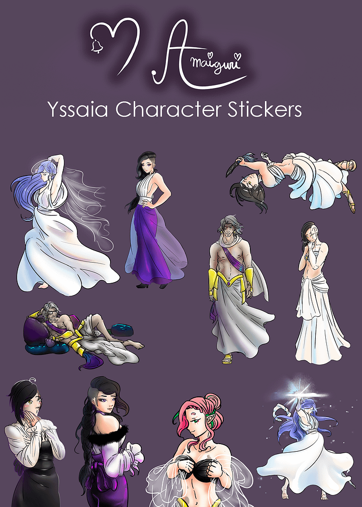 Yssaia Character Stickers product image (1)