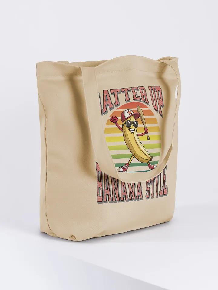 Batter Up Banana Style Baseball Eco-Friendly Tote Bag product image (1)