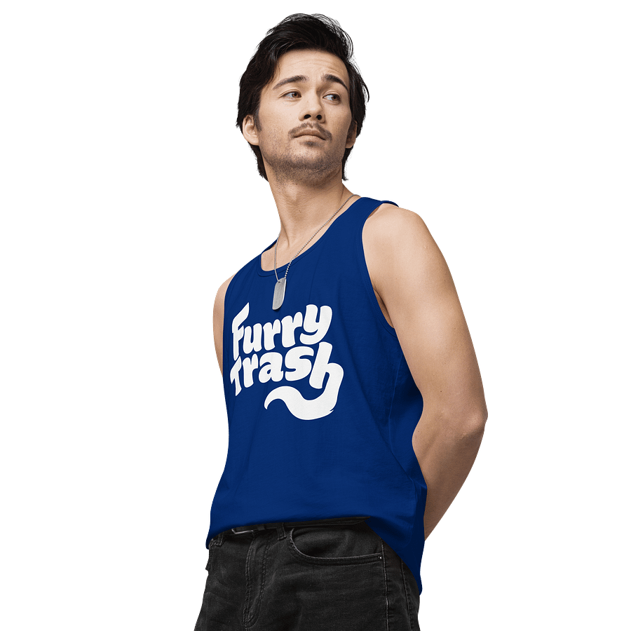 Furry Trash Tank – Bubble Logo (White Print) product image (46)