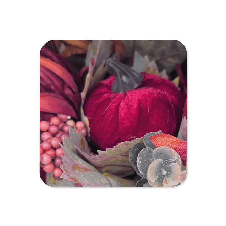Velvet Pumpkin Decorative Coaster Set product image (1)