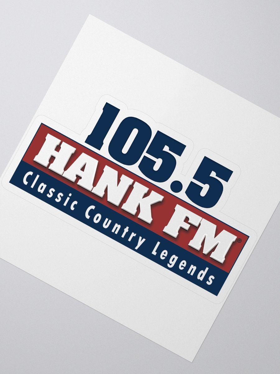 105.5 Hank logo cut out sticker product image (2)