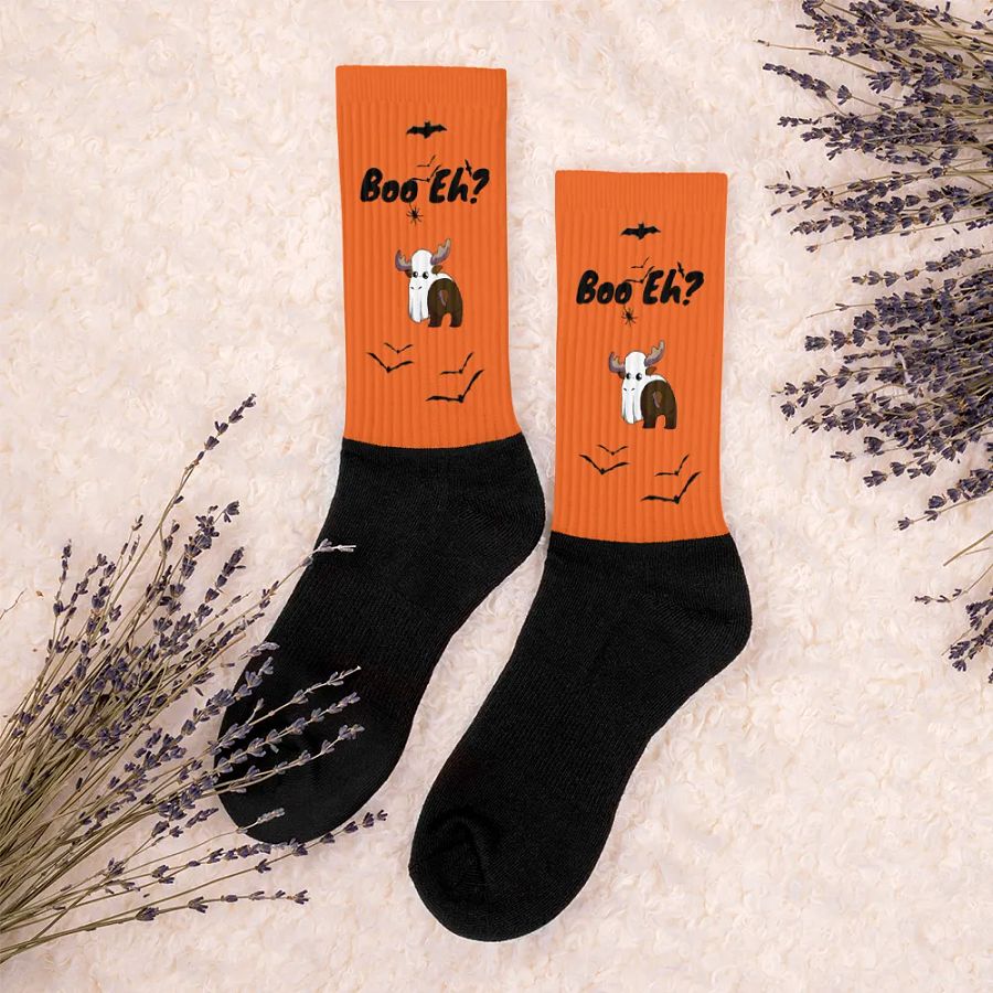 Spoopy Mountie Moose Socks! product image (4)