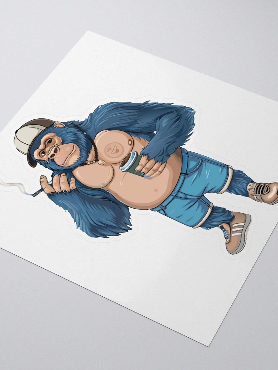 Blue Gorilla Kiss Cut Stickers product image (3)