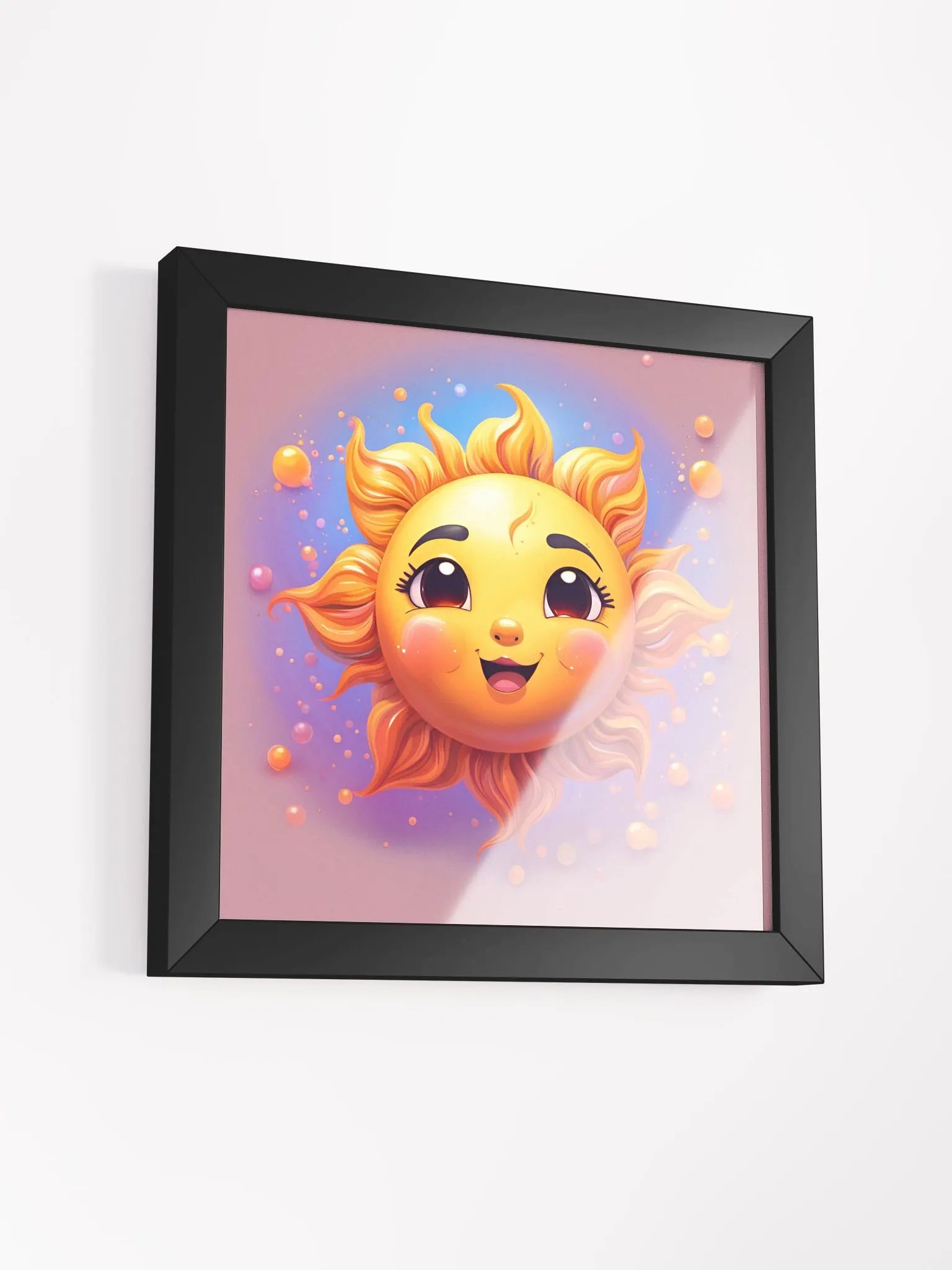 Framed Cute Sun Poster product image (3)