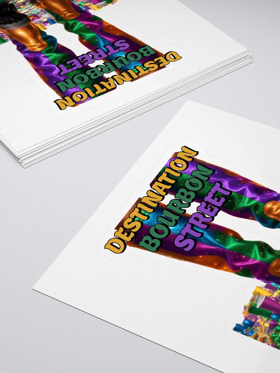 Destination Bourbon Street - Funny Mardi Gras Sticker product image (4)