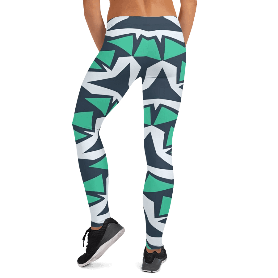 Symmetric Green Arrow All-Over Leggings product image (12)
