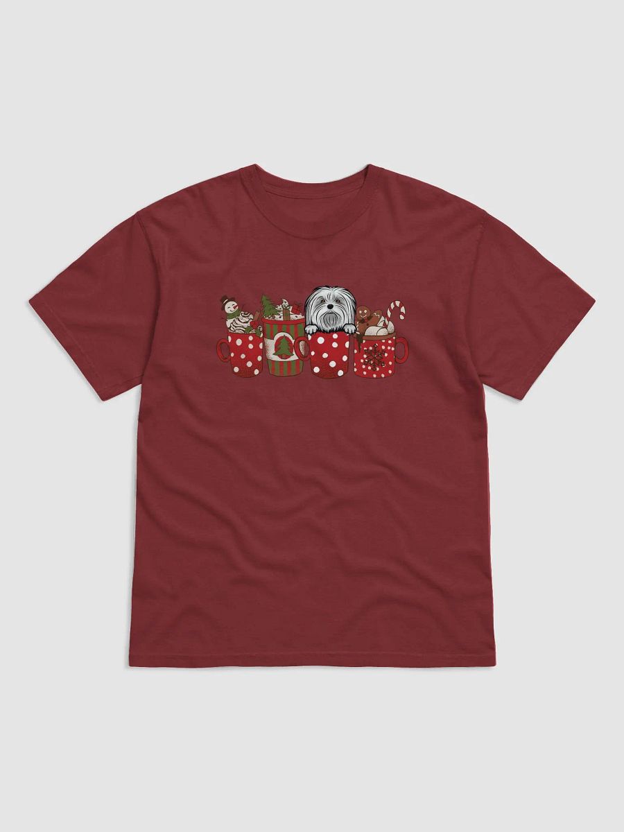 Cute Maltese(2) in a Christmas Cup T-Shirt | Funny Christmas Pup in a Cup product image (4)