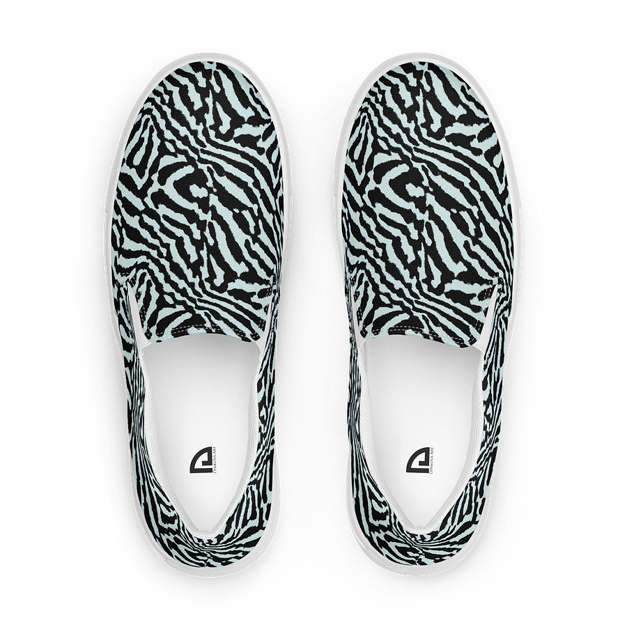 Blue Zebra Canvas Shoes product image (1)